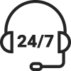 24/7 Accessibility Icon